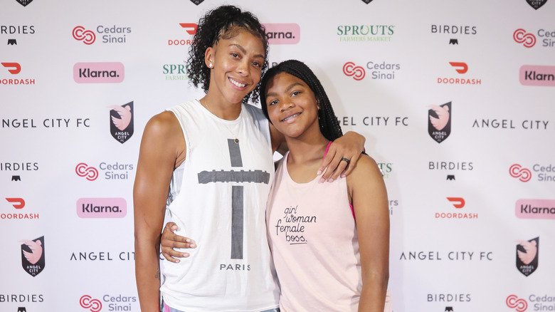 Candace Parker avec sa fille Lailaa