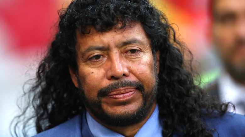 René Higuita posant 