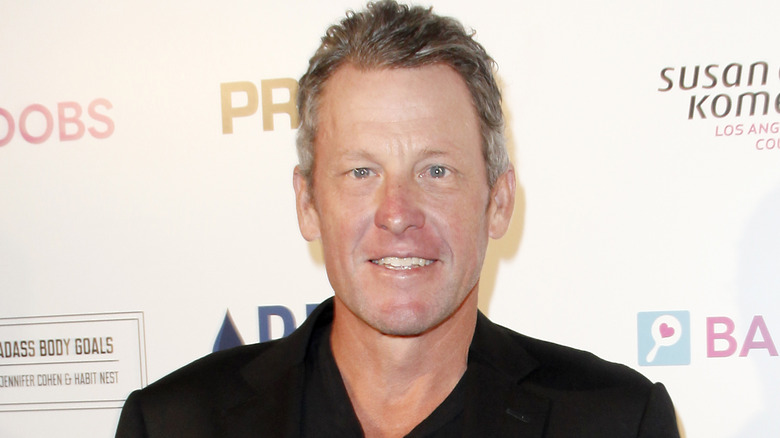 Lance Armstrong souriant