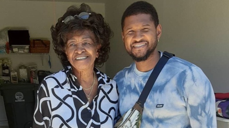 Usher et sa grand-mère Ernestine Carter sur Instagram 