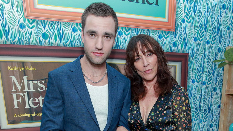 Katey Sagal et Jackson White posent