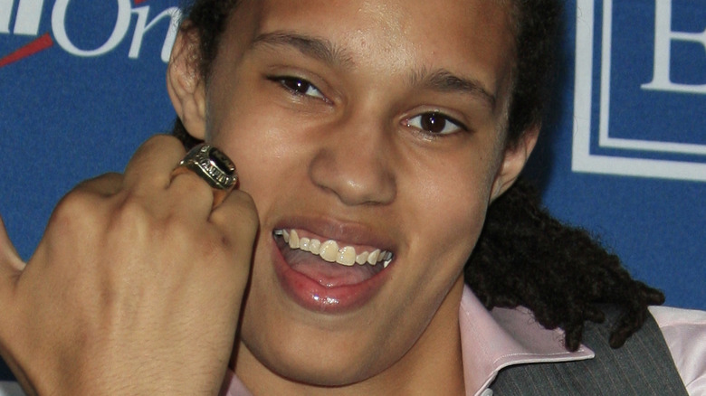 Brittney Griner sur le terrain