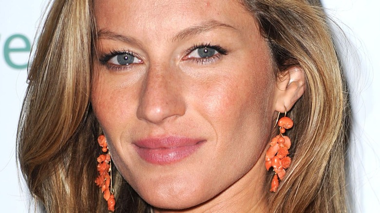 Boucles d'oreilles Gisele Bundchen orange