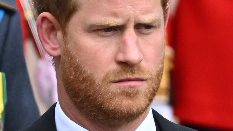 Prince Harry solennel