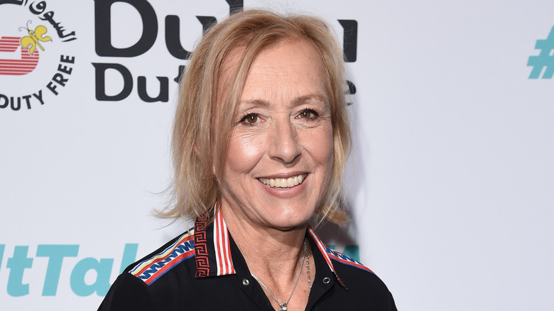 Martina Navratilova souriante