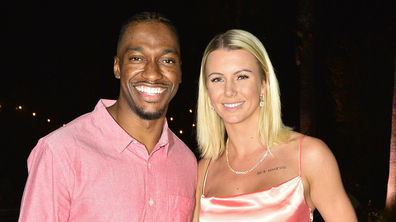 Robert Griffin III et Grete Griffin posent