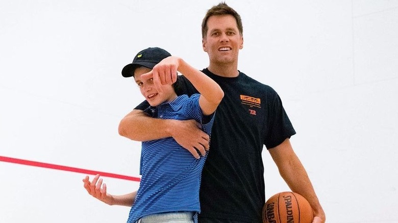 Tom Brady avec son fils Jack