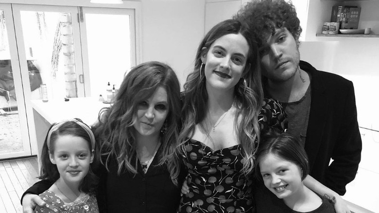 Lisa Marie Presley avec ses enfants