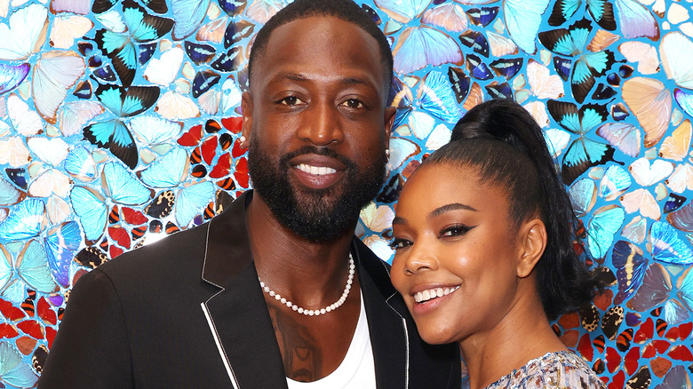 Gabrielle Union souriante avec Dwyane Wade