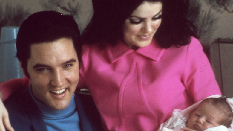 Elvis Presley Priscilla Presley Lisa Marie Presley