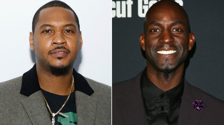 Image partagée de Carmelo Anthony et Kevin Garnett