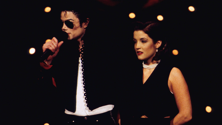 Michael Jackson et Lisa Marie Presley sur scène