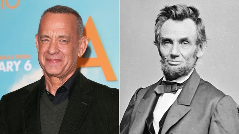 Tom Hanks et Abraham Lincoln côte à côte