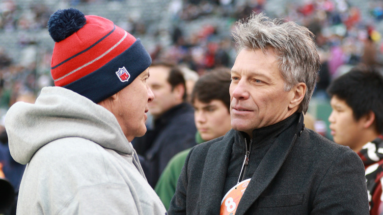 Bill Belichick avec Jon Bon Jovi