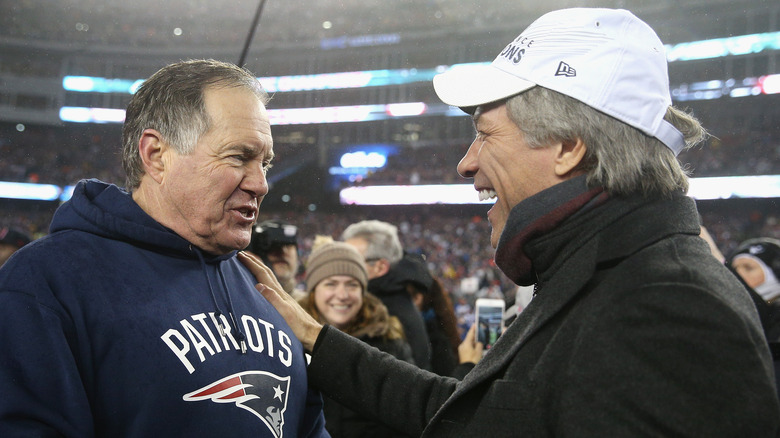 Jon Bon Jovi avec Bill Belichick