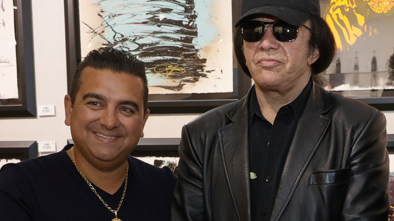 Buddy Valastro et Gene Simmons posent