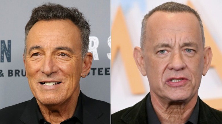 Bruce Springsteen; Tom Hanks posant