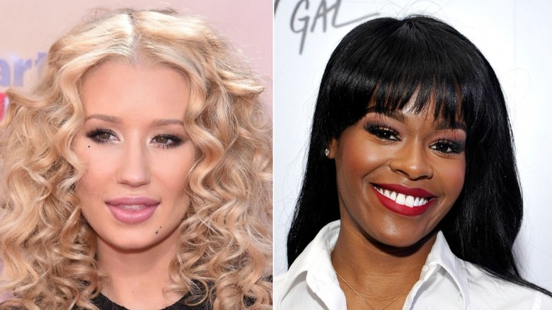 Iggy Azalea souriant et Azealia Banks souriant