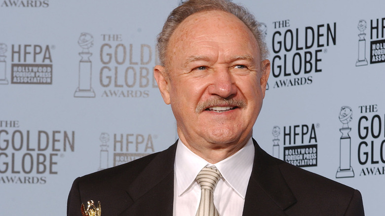 Gene Hackman pose aux Golden Globes