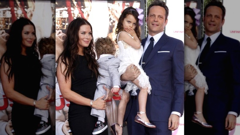 Vince Vaughn avec sa femme Kyla Weber et leurs deux enfants