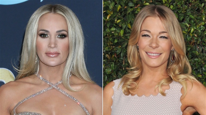 Carrie Underwood et LeAnn Rimes côte à côte