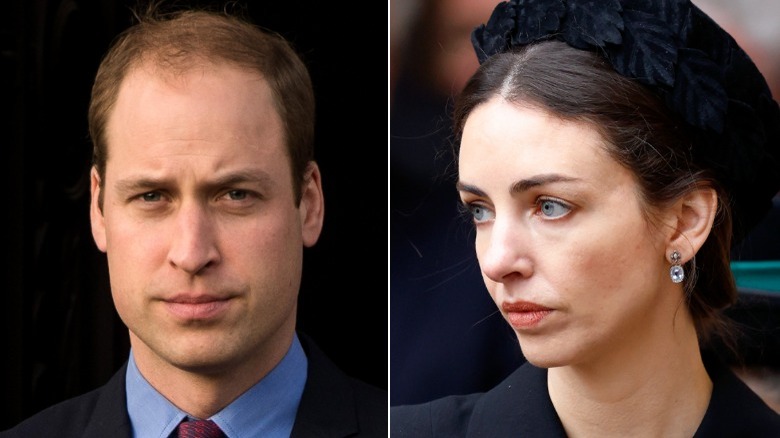 Le prince William et Rose Hanbury lors d'événements 