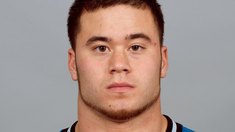 Daniel Holtzclaw photographié en tant que Detroit Lion