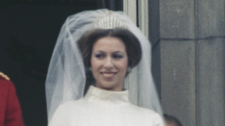 La princesse Anne en robe de mariée