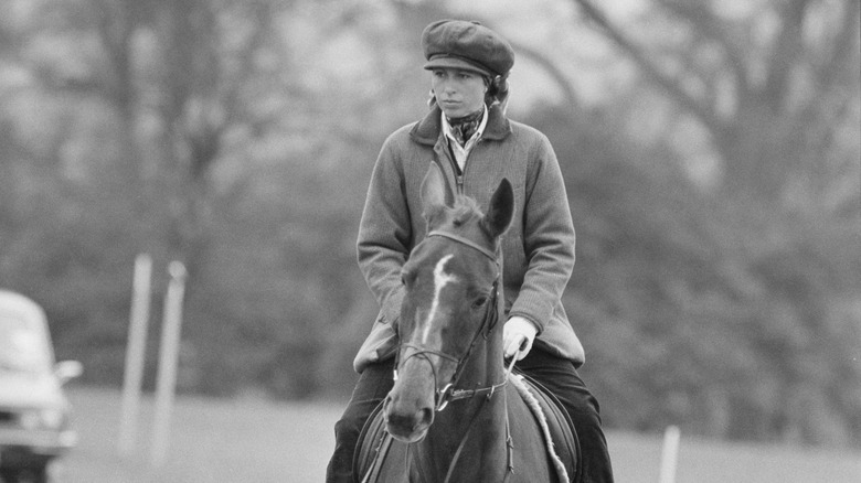 La princesse Anne à cheval