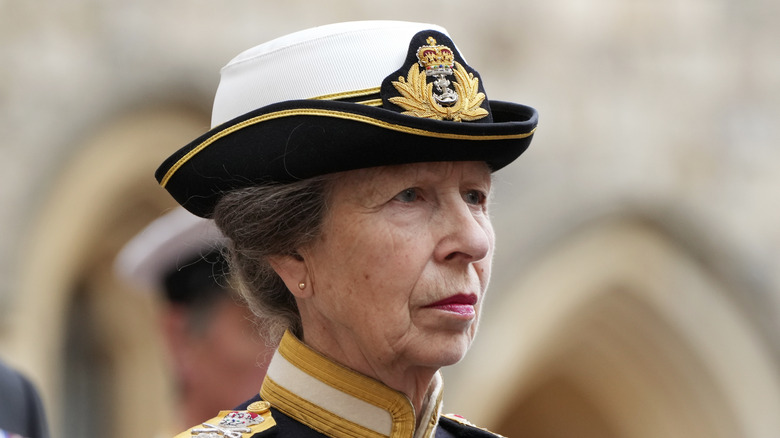 La princesse Anne aux funérailles d'Elizabeth