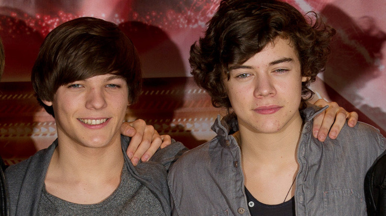 Louis Tomlinson et Harry Styles plus jeunes 