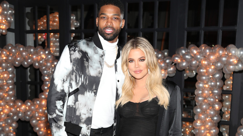 Khloé Kardashian et Tristan Thompson posent ensemble