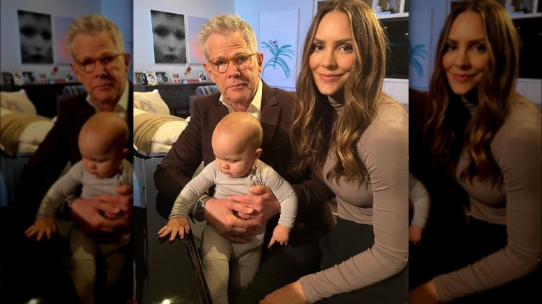 David Foster et Katharine McPhee avec leur fils, Rennie Foster 