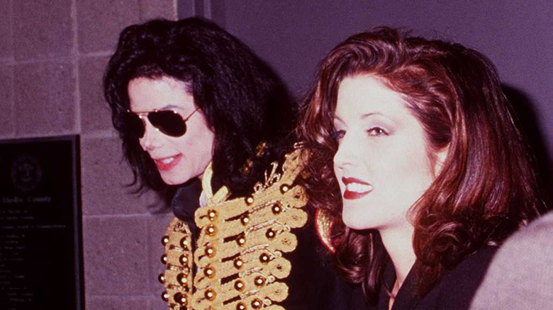 Michael Jackson avec Lisa Marie Presley