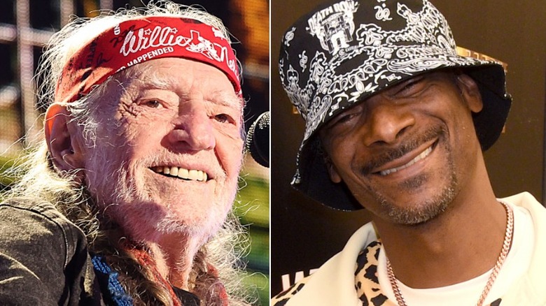 Bob Willie Nelson bandana rouge Snoop Dogg noir