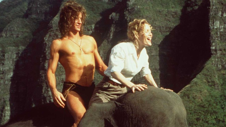 Brendan Fraser et Leslie Mann dans George de la jungle