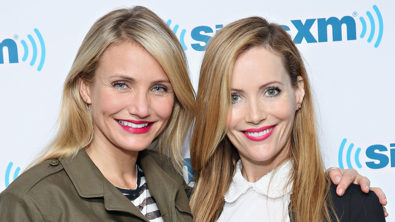 Cameron Diaz et Leslie Mann aux studios SiriusXM en 2014