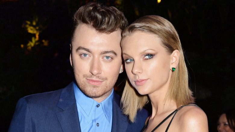 Sam Smith et Taylor Swift posent 