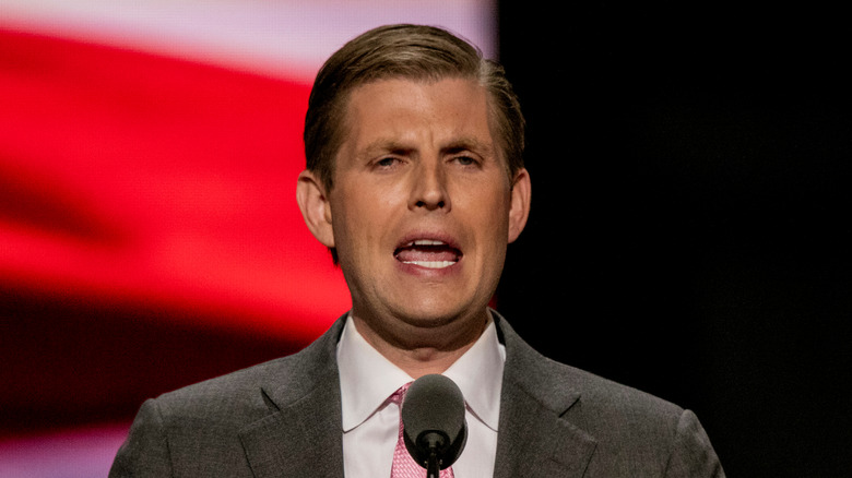 Eric Trump prononce un discours 