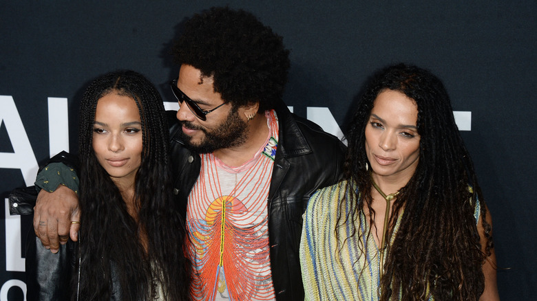 Zoë Kravitz avec ses parents 