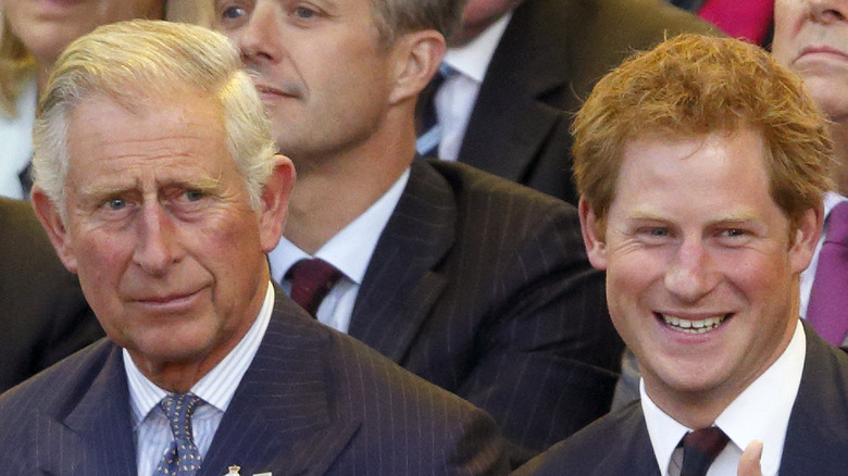 Le prince Charles avec le prince Harry