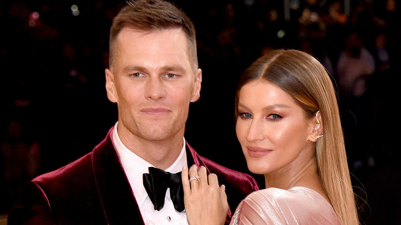 Tom Brady et Gisele Bündchen posent