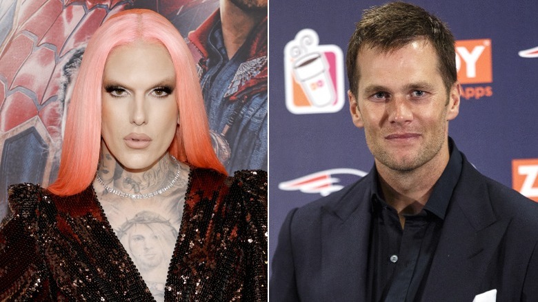 Jeffree Star et Tom Brady posant en image partagée