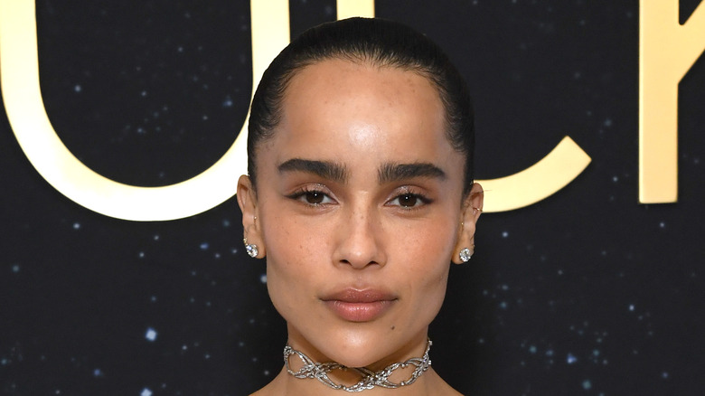 Zoë Kravitz posant pour une photo