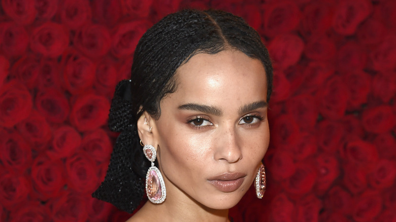 Zoë Kravitz posant pour une photo