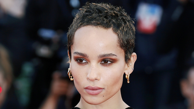 Zoë Kravitz posant pour une photo