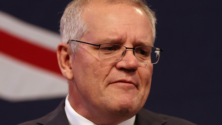 Scott Morrison semble inquiet 