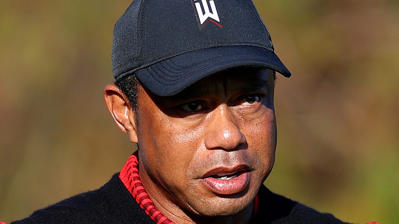 Tiger Woods sur le terrain de golf