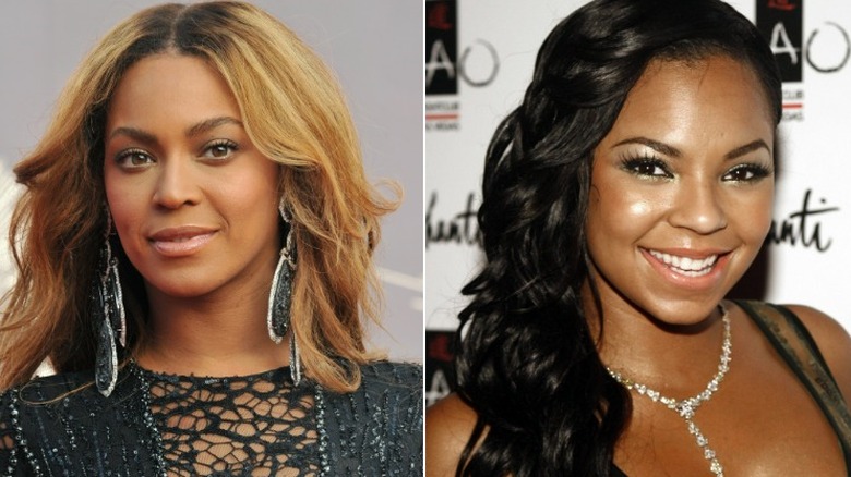 Beyoncé et Ashanti sourient