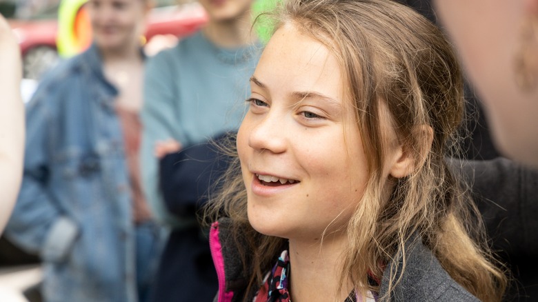 Greta Thunberg parle